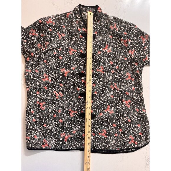 Vintage Rare 70s Sun Hung Top Women XL Frog Closure Asian Polynesian Hawaiian - Picture 10 of 12